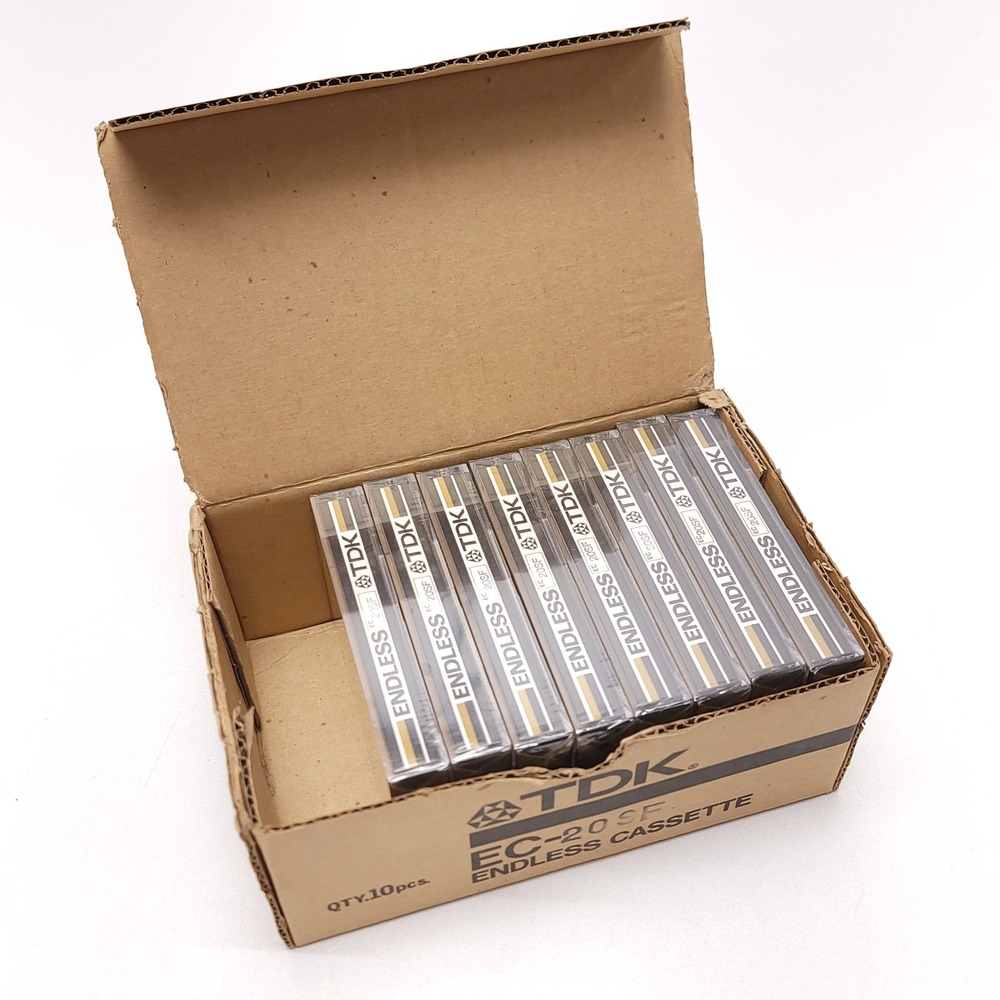 TDK Endless Cassette EC-20SF 20 Second Loop Tape Bulk 8 Pack Vintage NOS 1986